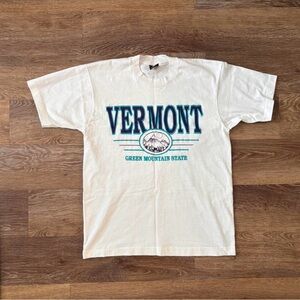 Screen Stars Vermont Graphic White T-Shirt